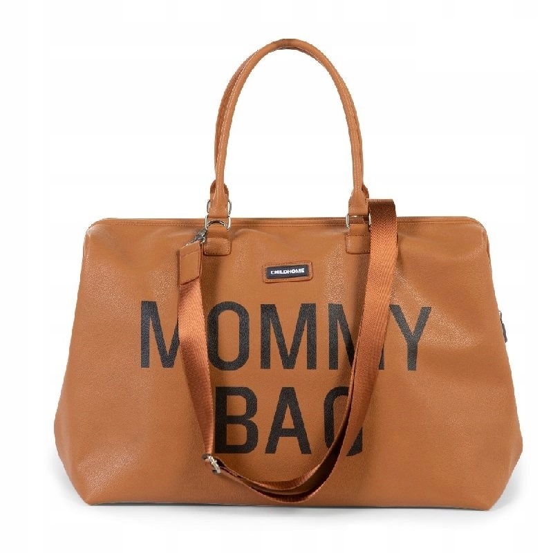 MOMMY BAG DUZA POJEMNA TORBA DLA MAMY BRĄZOWA EKO