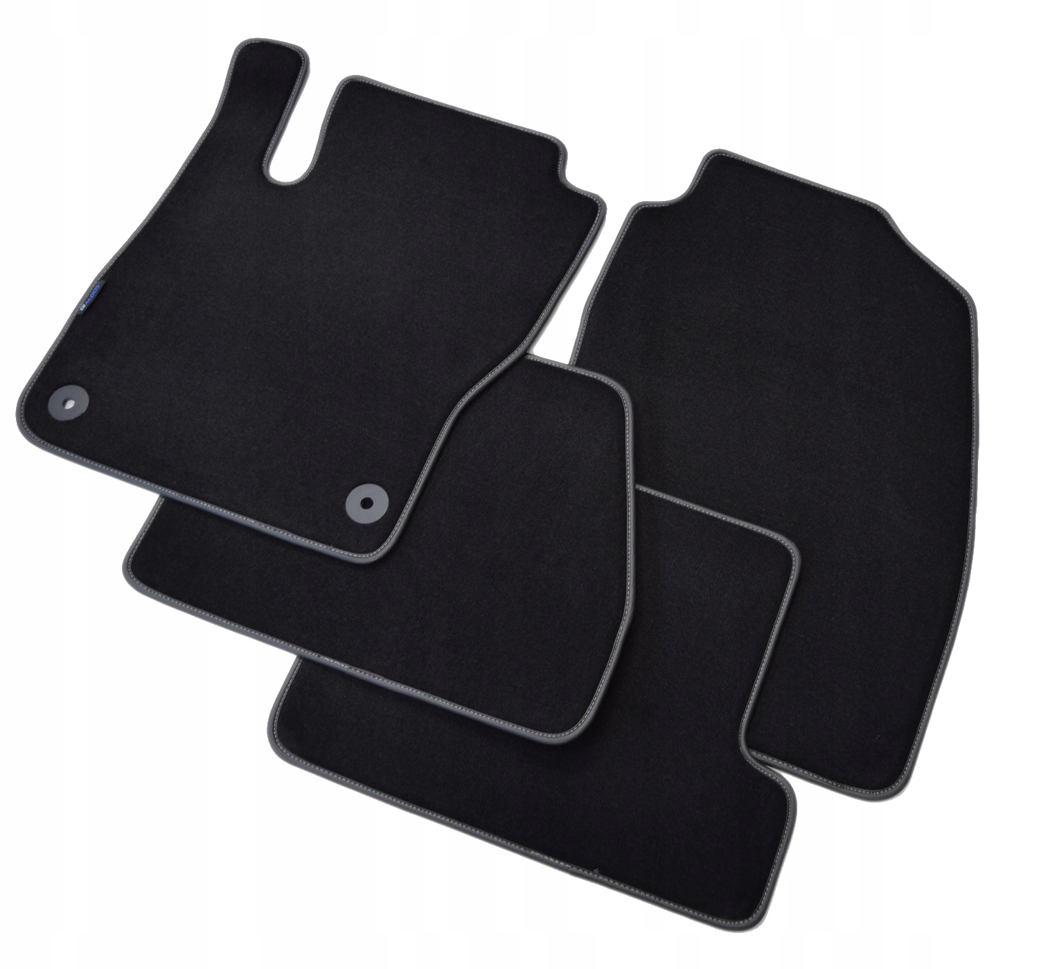 Форд Фокус MK3 2011-2018. Золотые Велор напольные маты