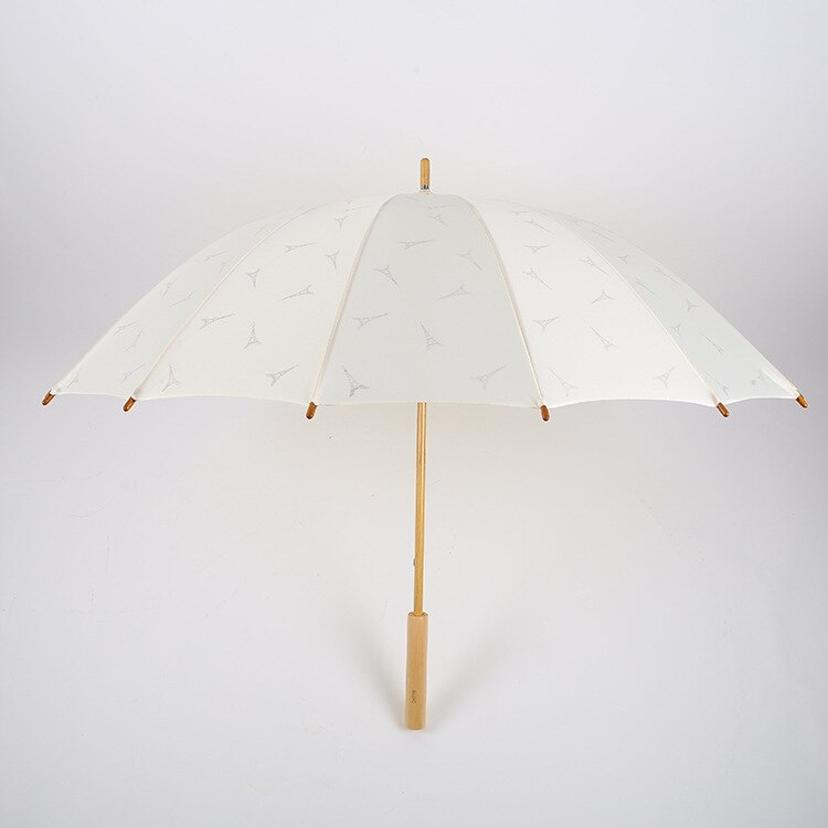 Elegantný Vintage retro drevený dáždnik 108 CM