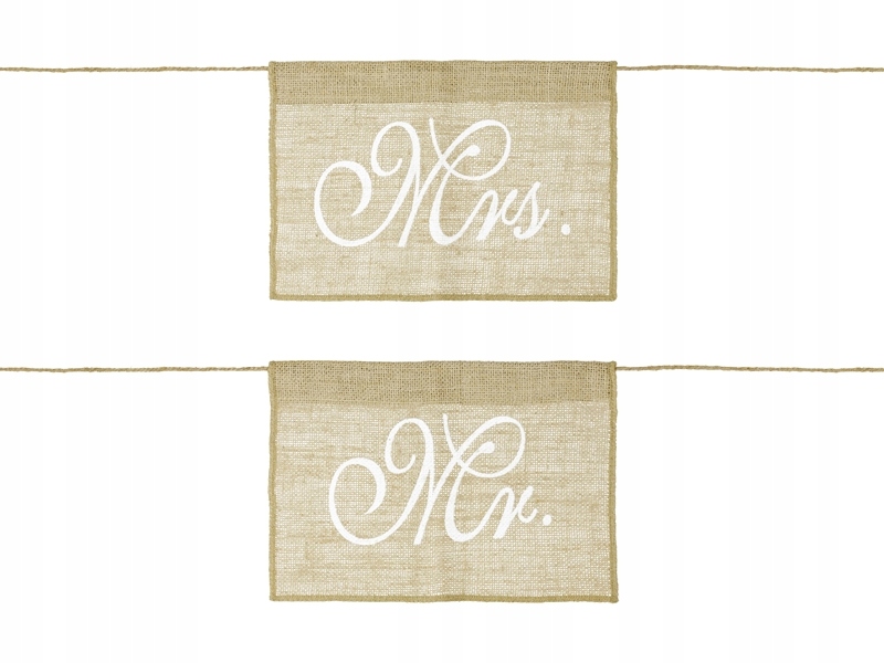 

Girlanda Baner zawieszka Mąż Żona na krzeslo