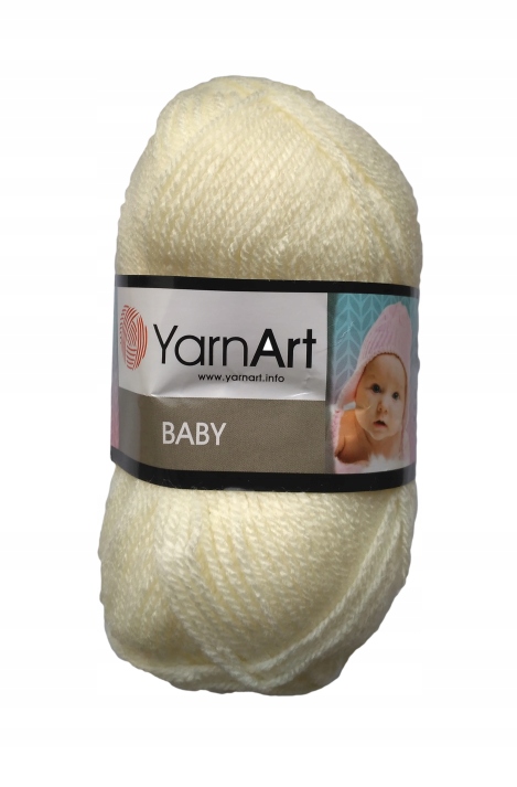 50g włóczka akryl YarnArt Baby kremowa 502