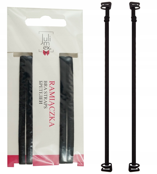 

Julimex ramiączka Czarne Ażurowe RB-64 6 mm