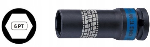 

Nasadka 1/2 udarowa Ciękościenna 17mm King Tony 17