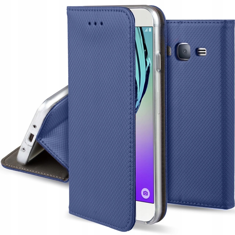 

Etui Pokrowiec do Samsung J5 2016 J510 Szkło blu