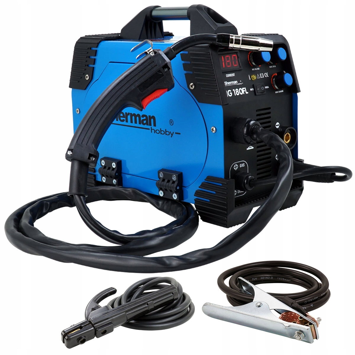 

Spawarka inwertorowa Mig 180 Mma 2w1 230V migomat