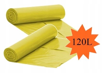 пластикові сегрегаційні мішки 120 л (Жовтий) 50 шт торгова назва пластикові сегрегаційні мішки