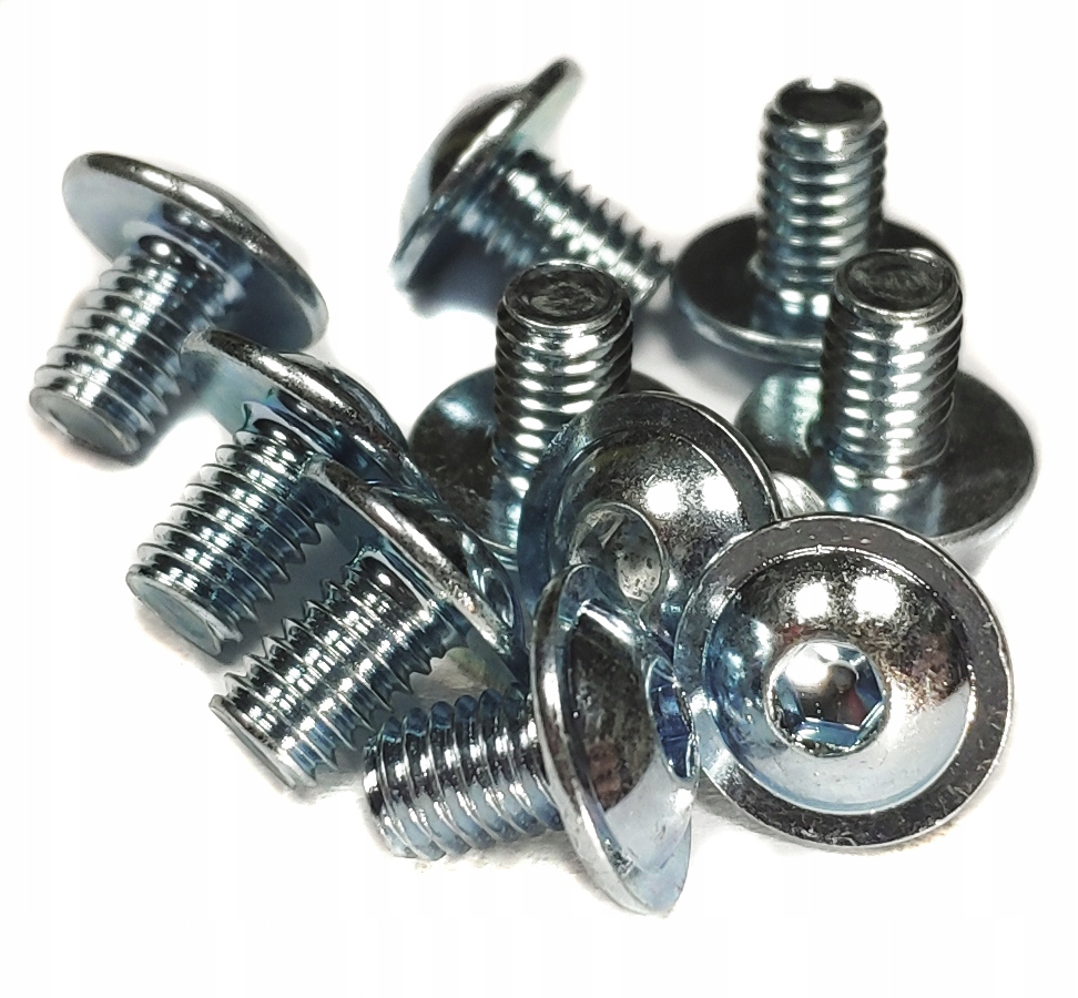 Śruba kulista z podkładką M6x20 ISO 7380 ocynk 10s Marka BIT-TECH