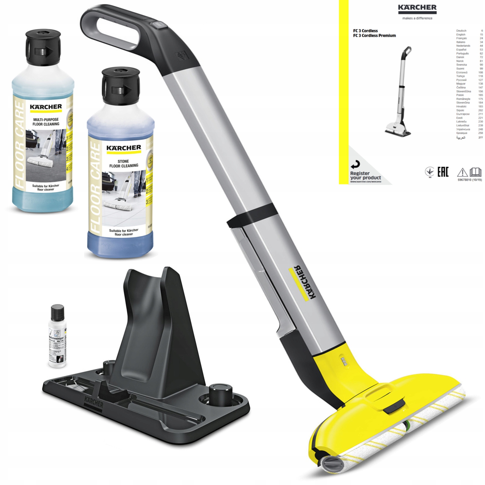 

Mop elektryczny Fc 3 Bezprzewodowy Karcher +chemia