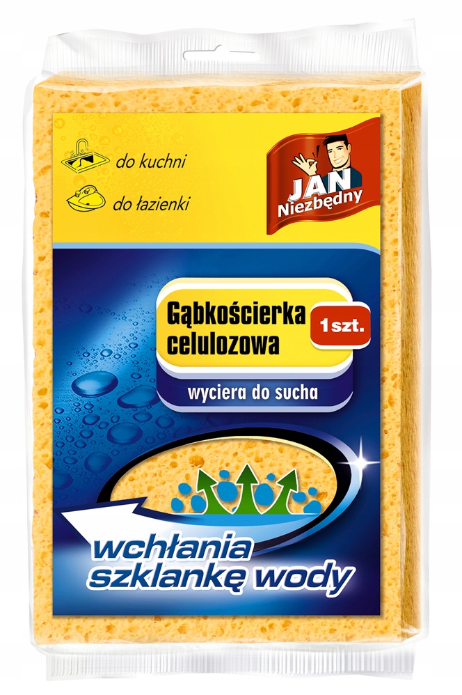 

Jan Niezbędny Gąbkościerka Celulozowa Chłonny 1SZT