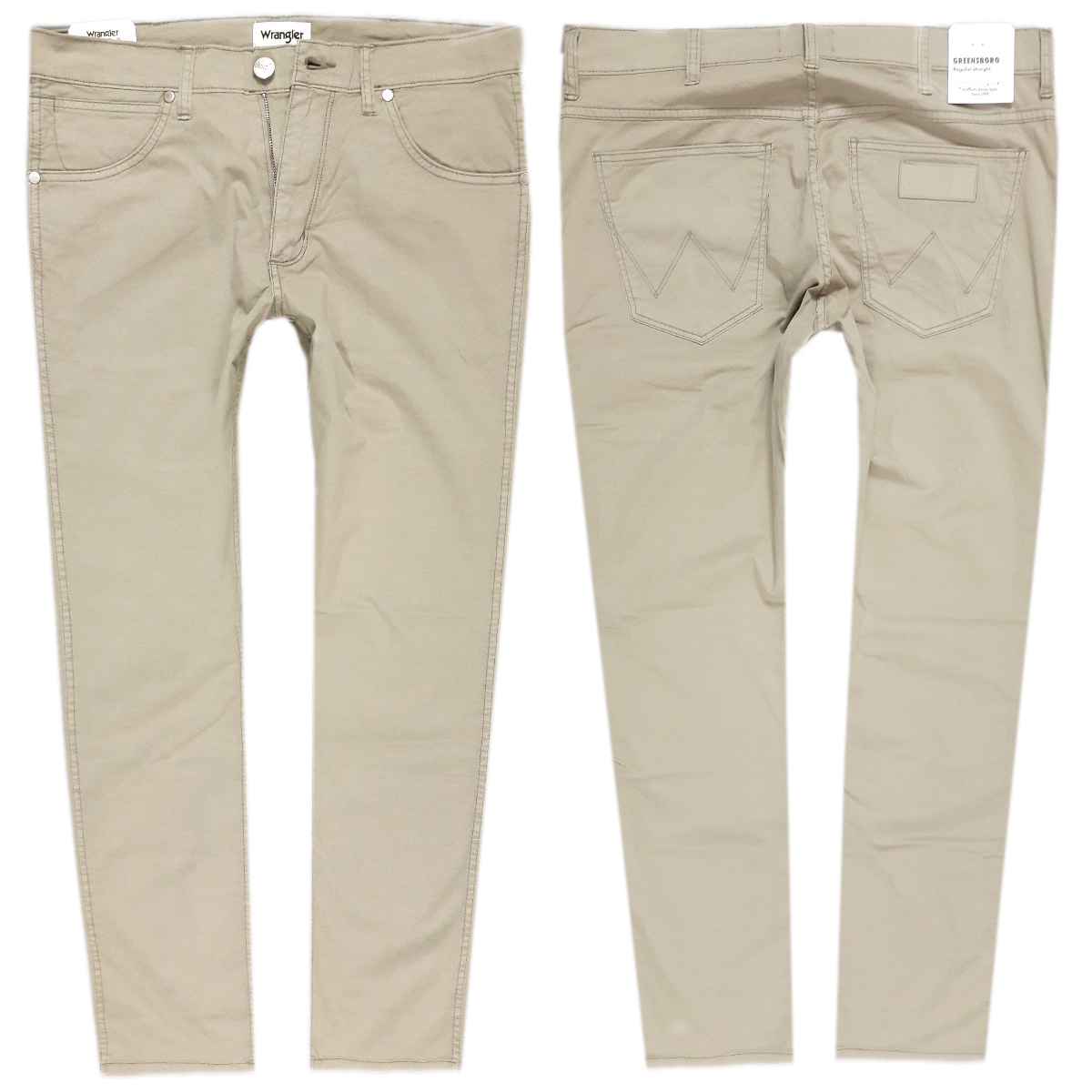 

Spodnie materiał Wrangler Greensboro Camel W40 L34
