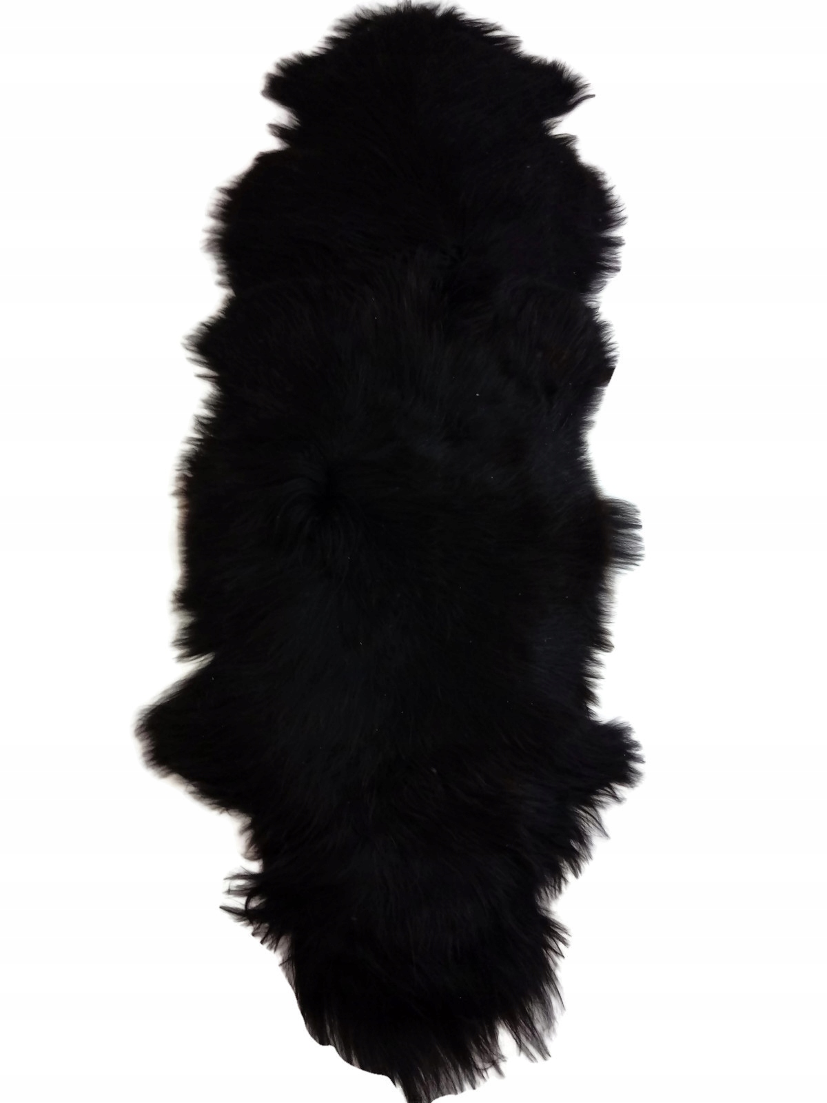 Ovčia koža Island Čierny koberec z dvoch koží