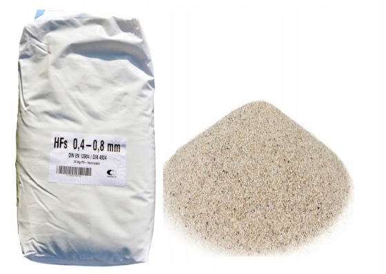 Piasek kwarcowy do pomp basenowych filtr 25kg PZH