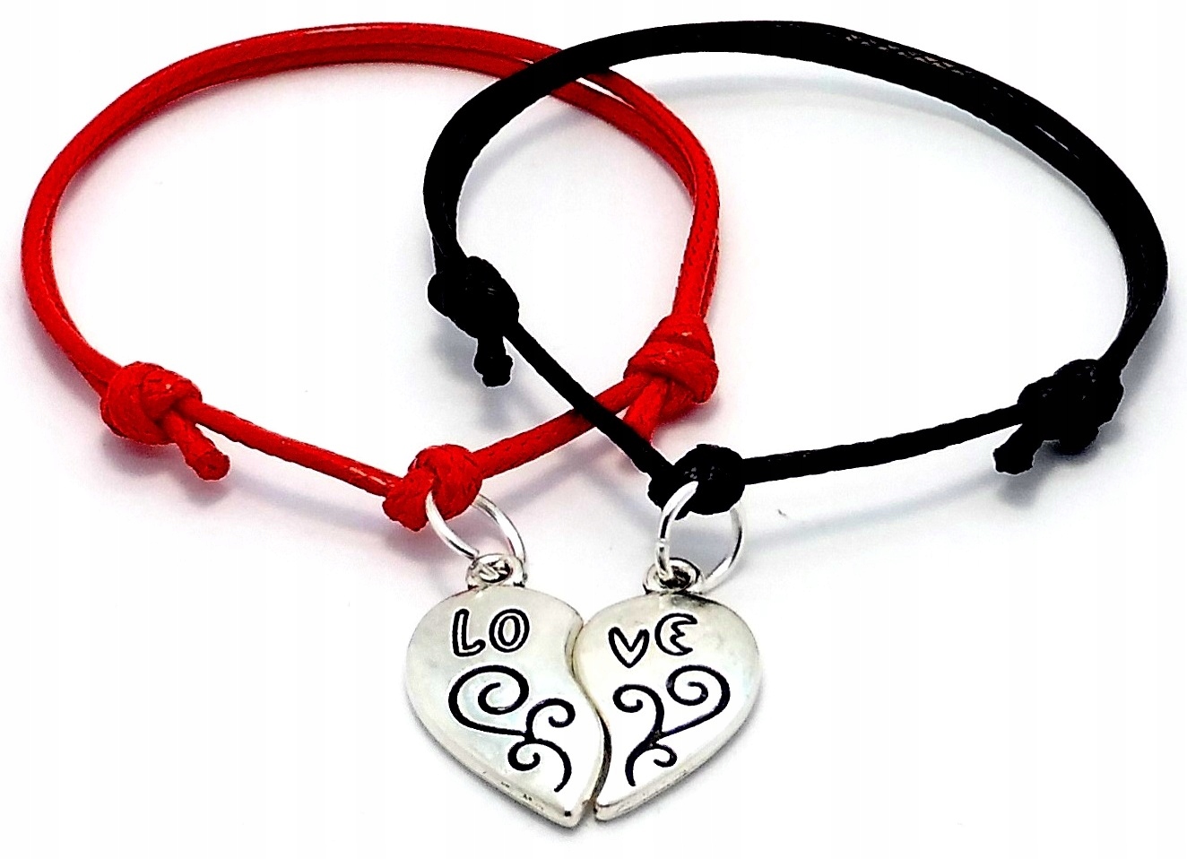 

Komplet Bransoletek Dla Pary Love Serce Walentynki