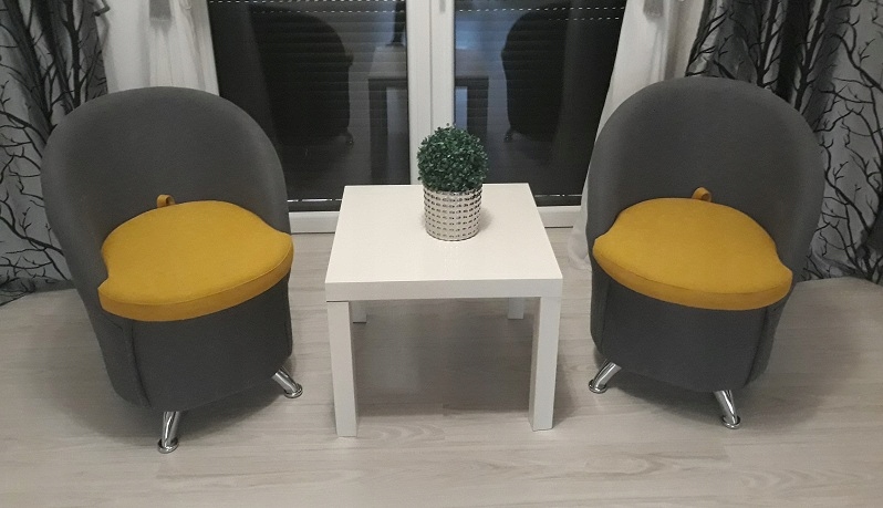 FOTEL " GRANDE " Puf-Pufa z oparciem Kolekcja DRAGON