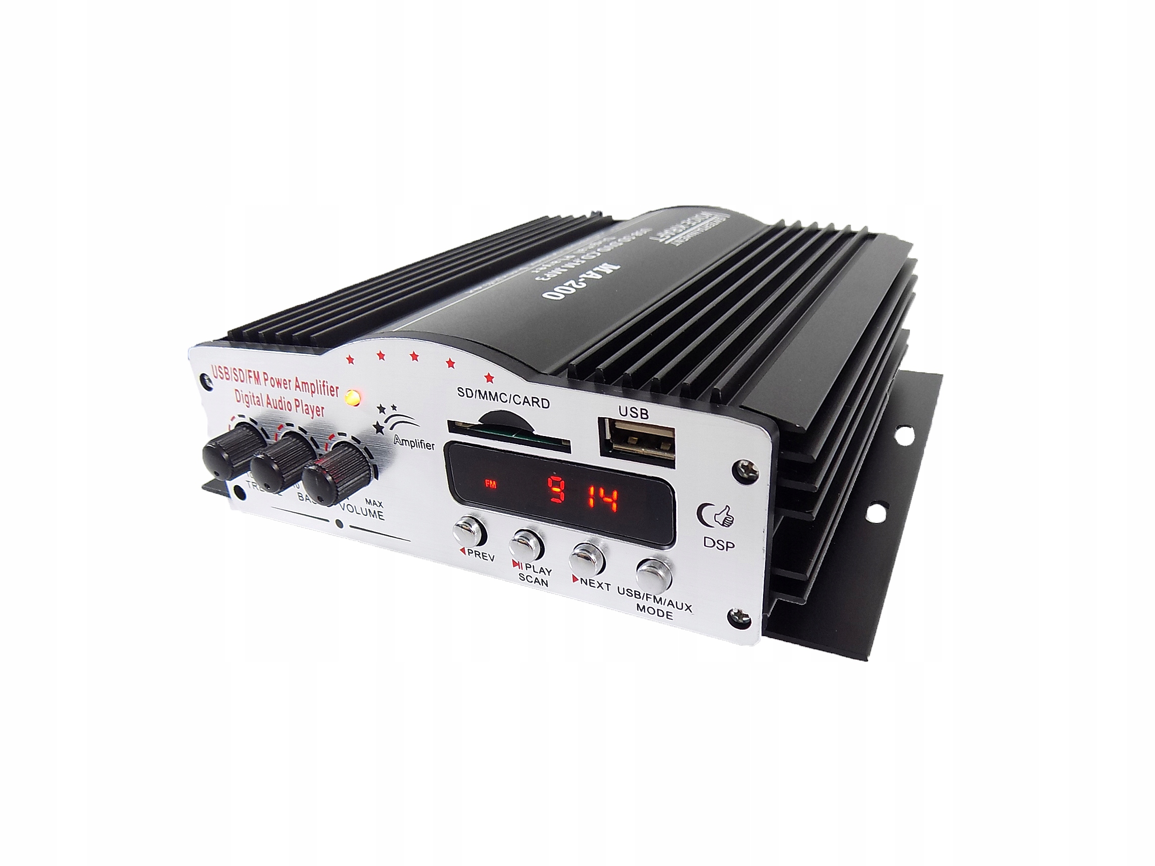 RADIO WZMACNIACZ BLUETOOTH DO GŁOŚNIKÓW USB 4 CH Marka Voice Kraft