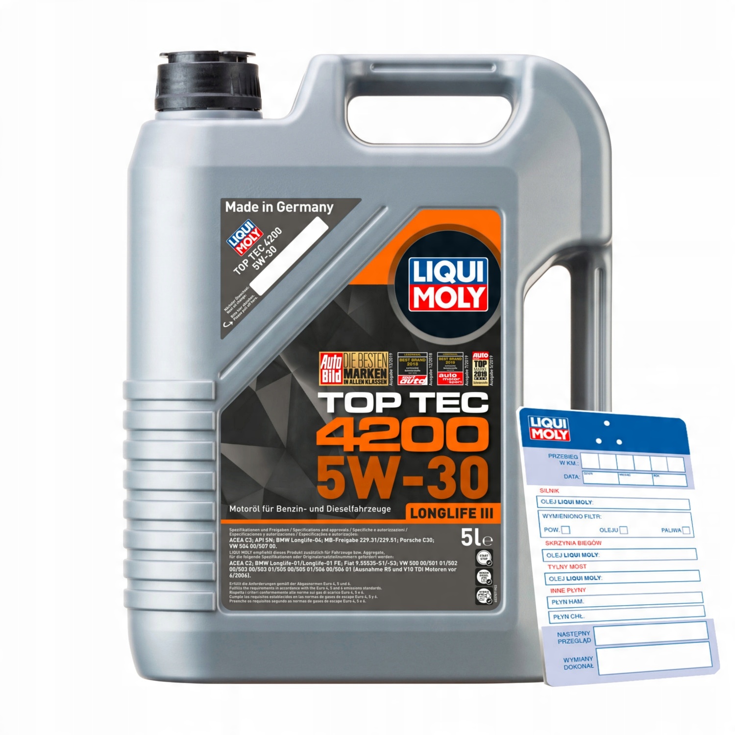

Liqui Moly Top Tec 4200 5W30 5L 8973 Longlige III