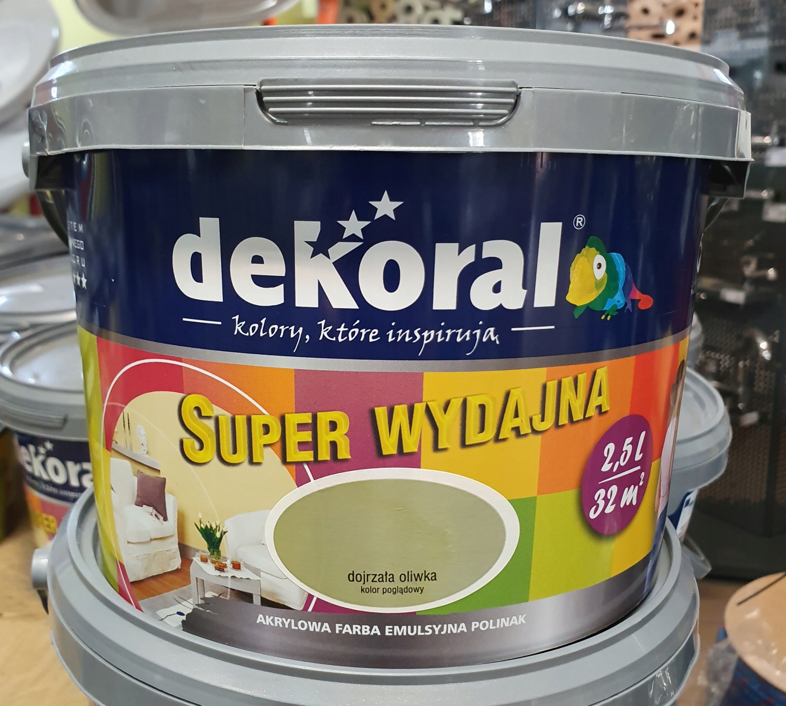 

Farba Dekoral Polinak 2,5l Dojrzała oliwka