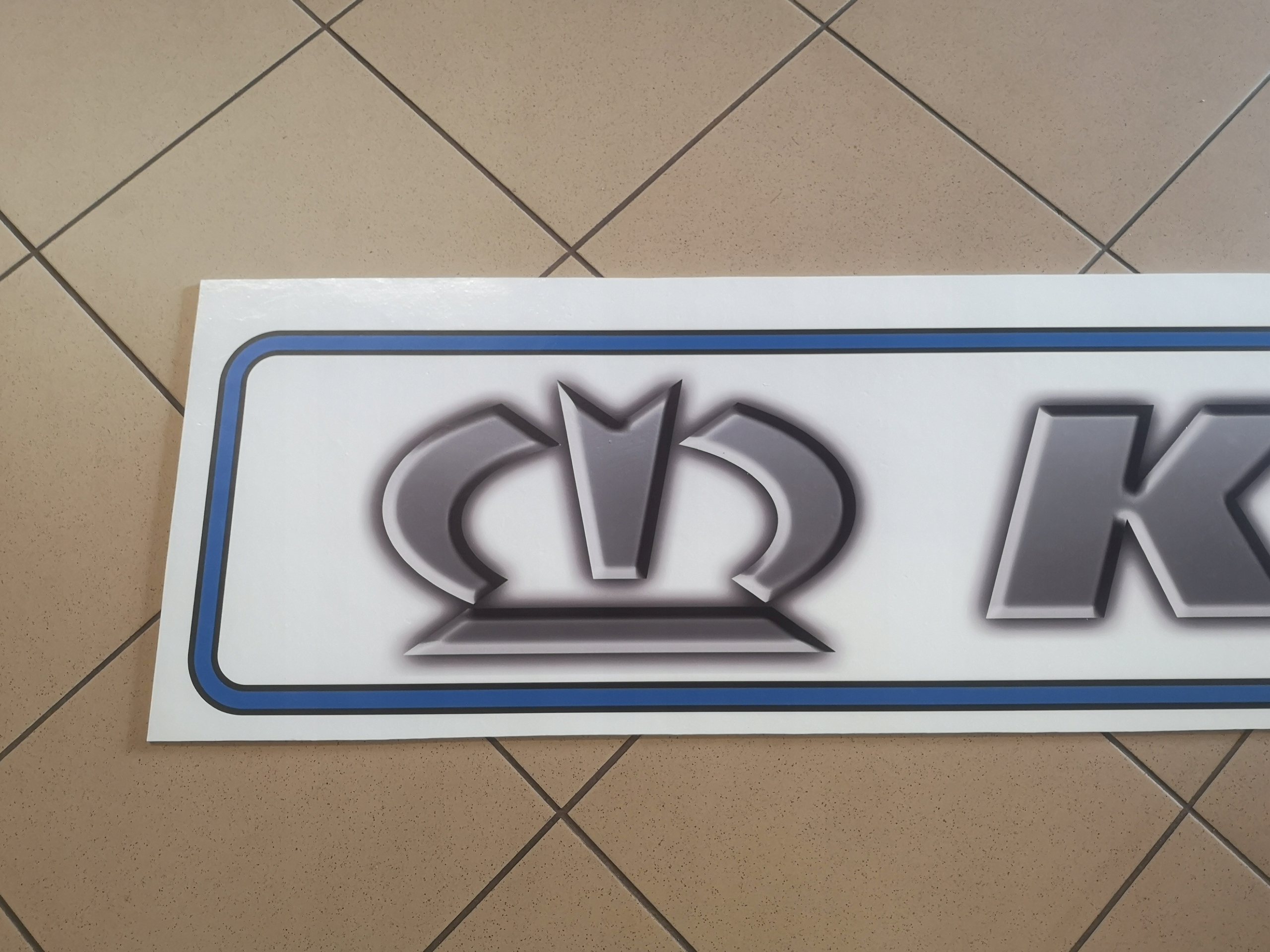 Chlapacz fartuch naczepy przyczepy KRONE bialy Installation side Rear