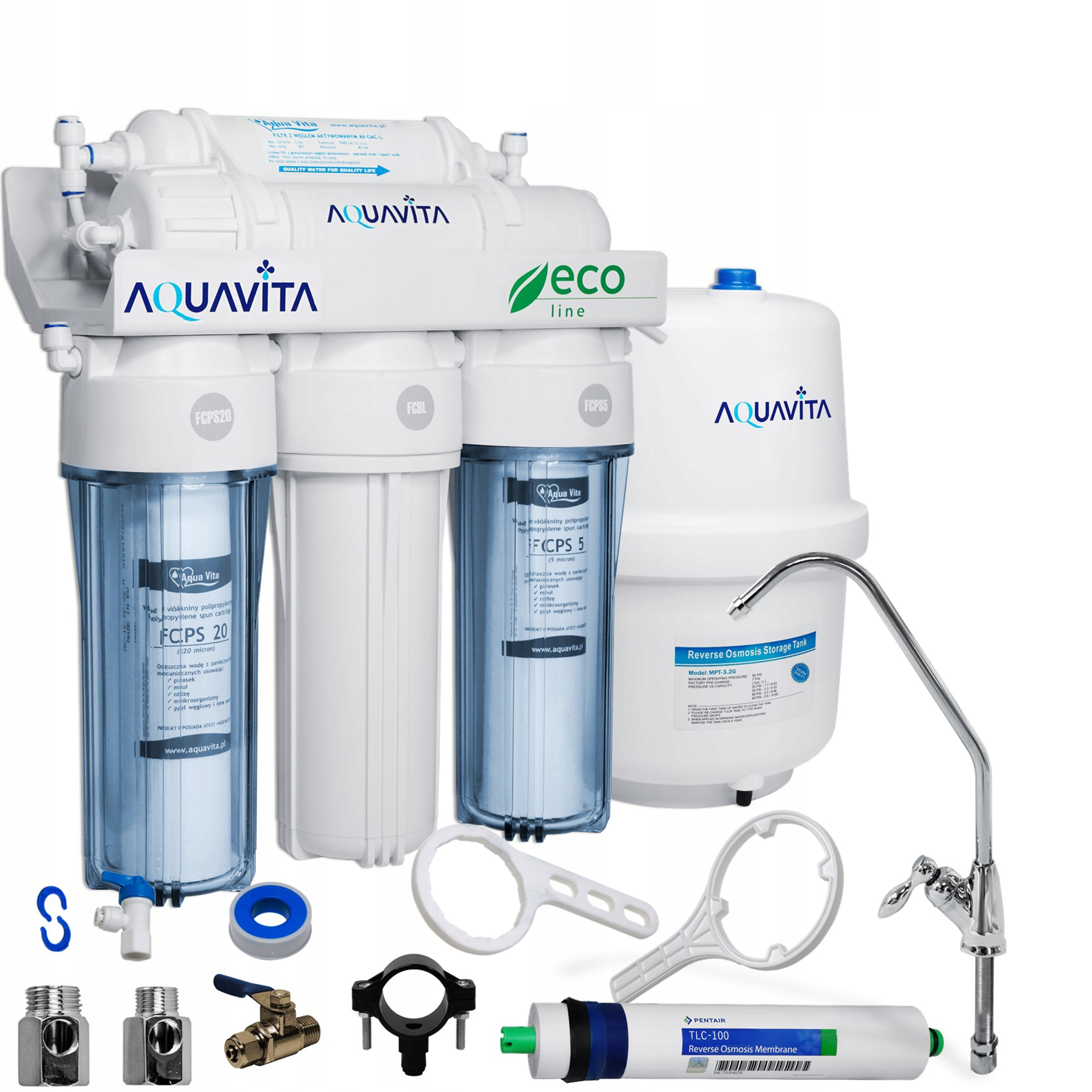 

Filtr Wody Odwrócona Osmoza Do Kuchni RO5 100 Gpd