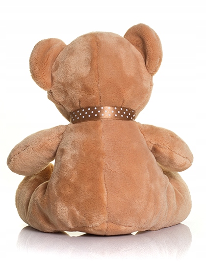 MAŁY PLUSZOWY BRĄZOWY MIŚ Z KOKARDĄ DO SPANIA 20CM Kod producenta MM032