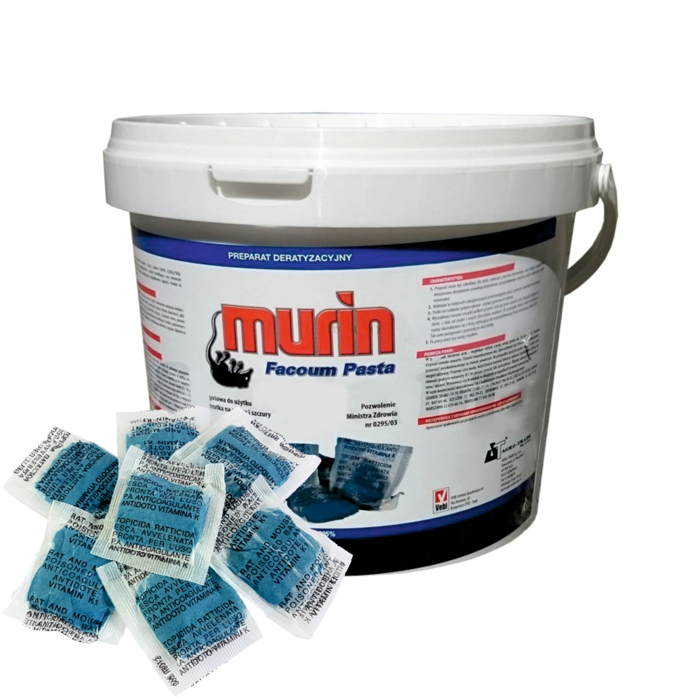 

Mumifikująca trutka na myszy i szczury Murin 2kg