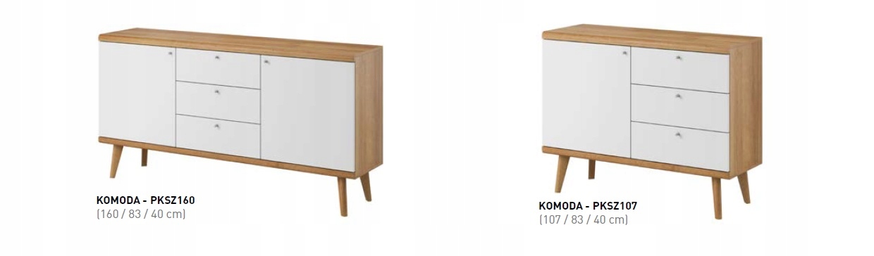 SZAFKA RTV 107 OMIRO SKANDYNAWSKI ALBMART Marka Albmart