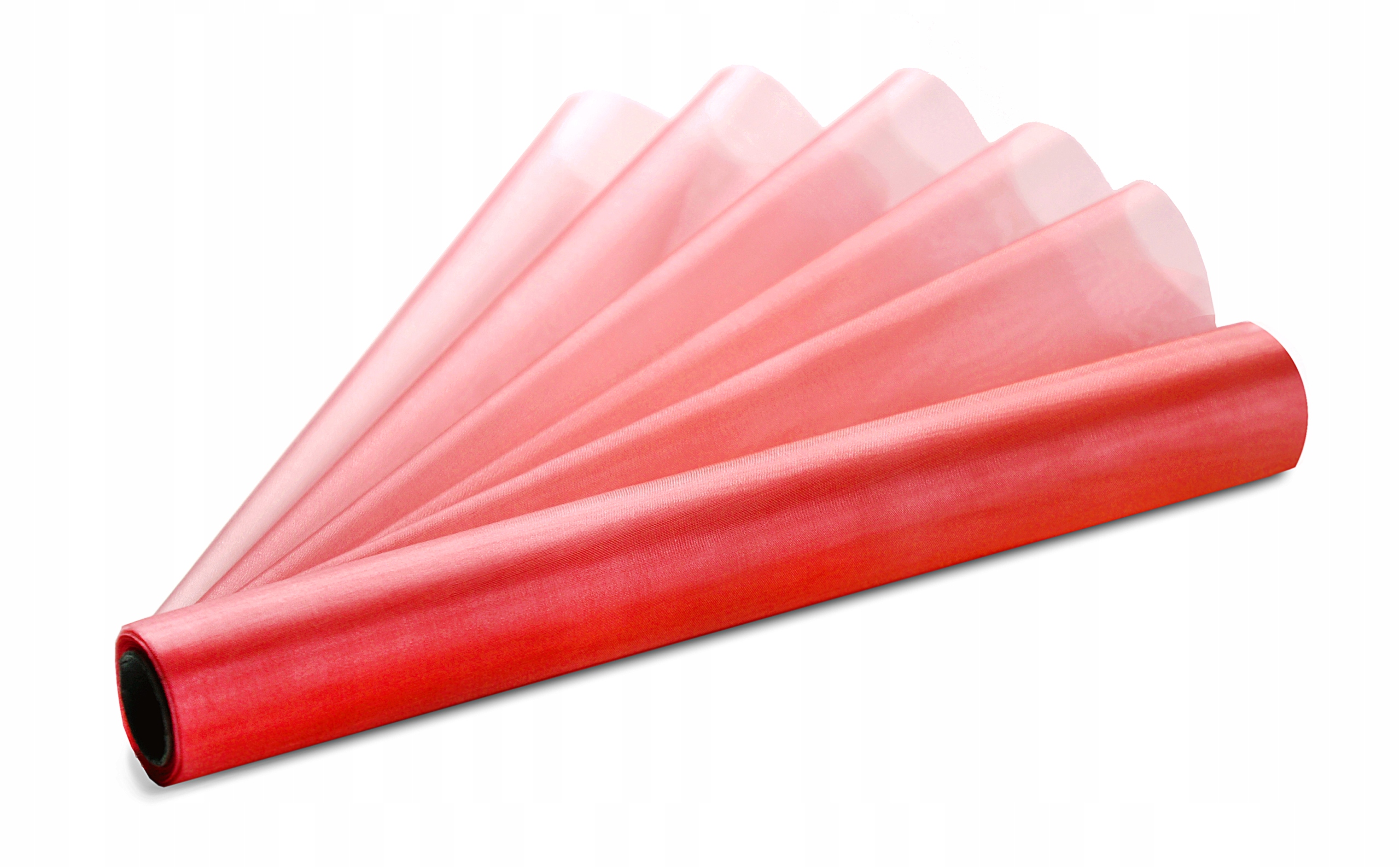 

Organza organtyna gładka 36cm 9m Czerwony