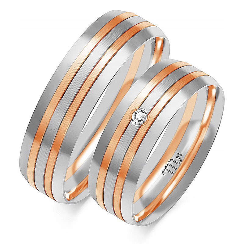 Zlaté Prsteny 14K 6mm Brylant id OE-74