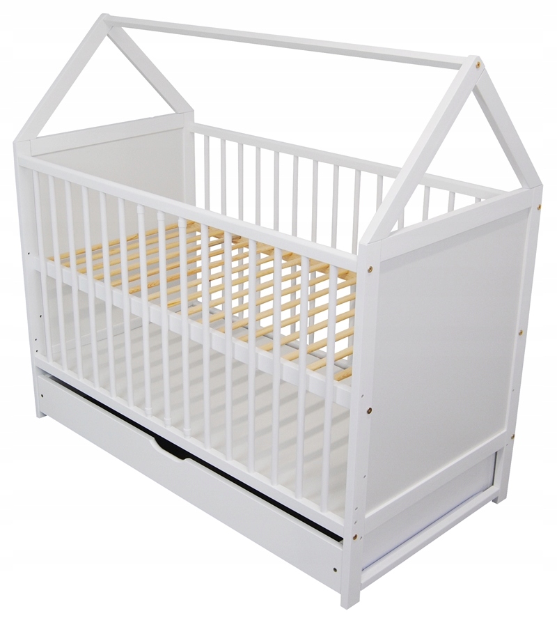 Łóżeczko tapczanik 2w1 Jaś domek 3 szuflada 120x60 Typ łóżko pojedyncze