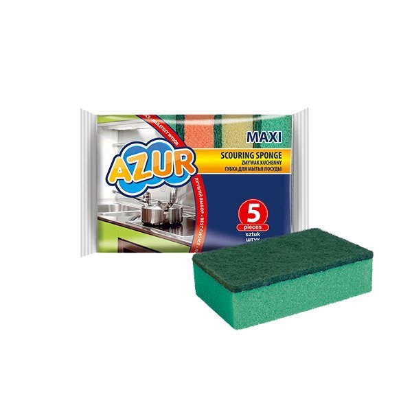

Zmywak kuchenny gąbka do mycia naczyń - 5szt Maxi