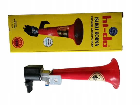 Buy TURECKI WHISTLE HI-DO SIGNAL FANFARE PNEUMATIC 24V +REDUKCJA TECALAN  6\/8 used from Poland