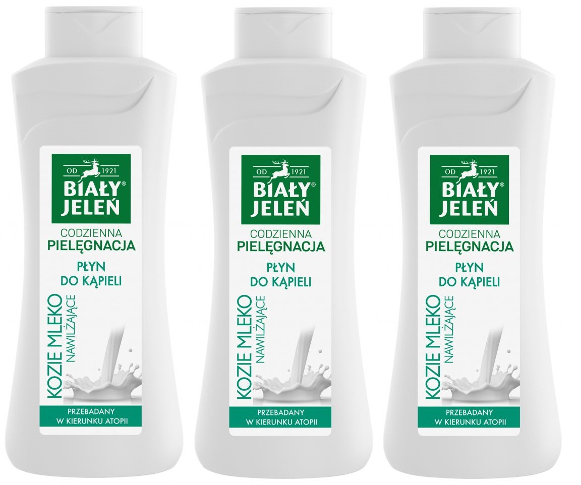 

Płyn do kąpieli Biały Jeleń kozie mleko 3x 750 ml