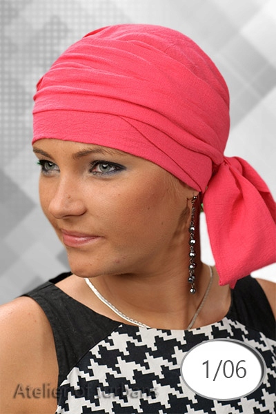 Chusta POLA bawełna UNIKOLOR Turban po chemii Płeć kobieta