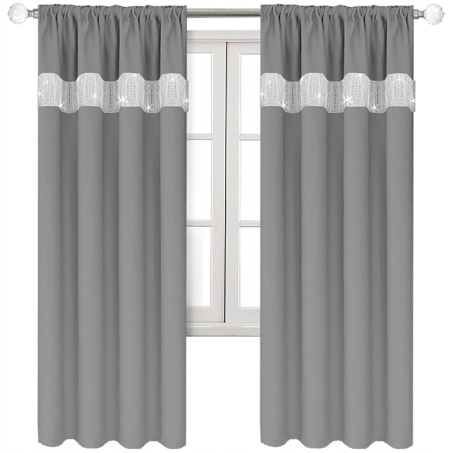 ZASŁONA GOTOWA NA TAŚMIE Z CYRKONIAMI 145x250 ZTC