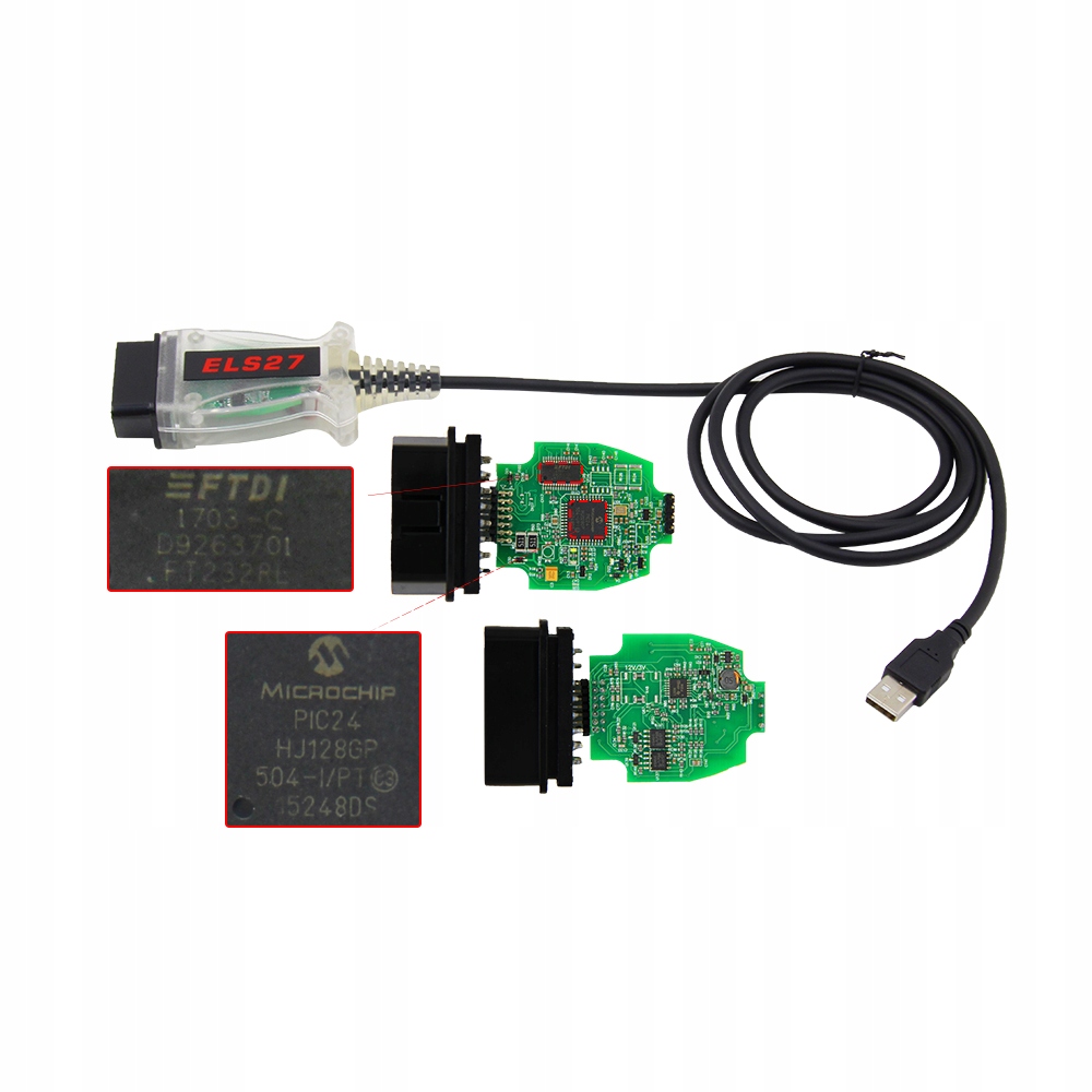 FORSCAN FORD MAZDA INTERFEJS KABEL ELS-27 OBD-2 Marka ELM