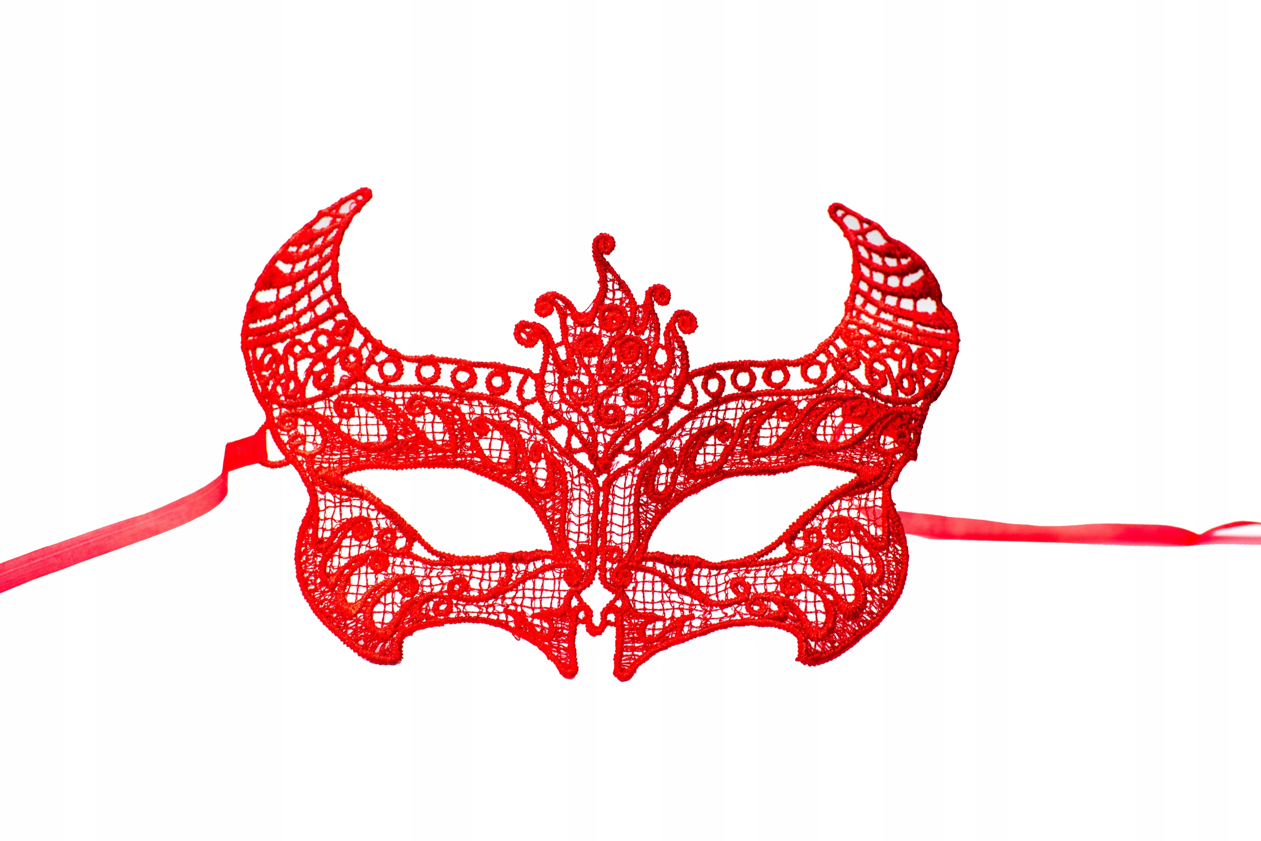 MASKA KARNAWAŁOWA Koronkowa Panieński Diablica