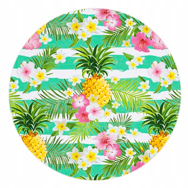 

Duży Ręcznik Plażowy Szybkoschnący 150 CM Ananas
