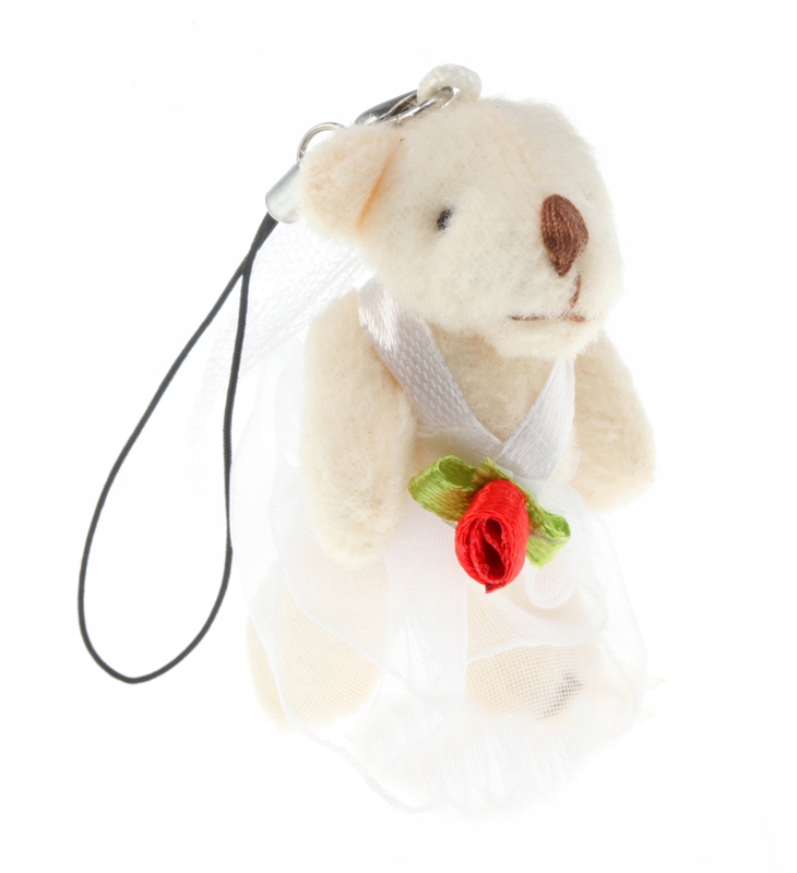 

R18 Miś Zawieszka Mini Futrzany Misiu 6,5cm Brelok