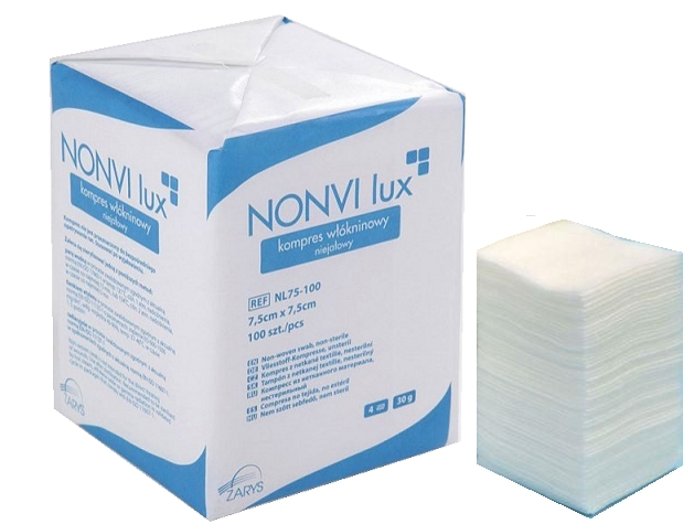 

Opatrunki Gazy Włókninowe Niejałowe 30g 5x5 100szt