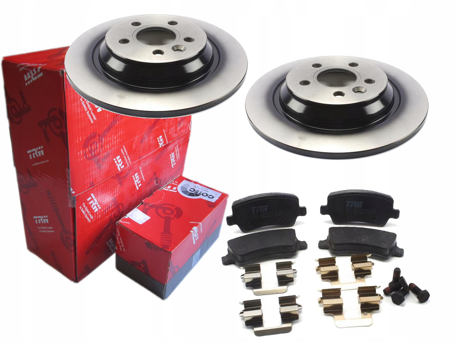 Диски + колодки TRW задній VOLVO V60 V70 III повний