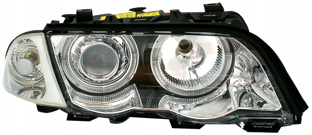 BMW 3 E46 98-01 SEDAN LAMPY reflektory CHROM ringi Strona zabudowy lewe + prawe