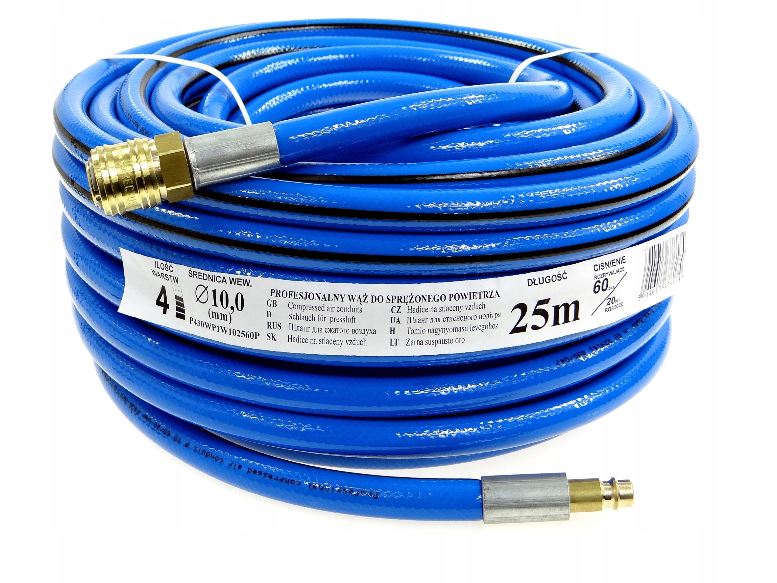 

Wąż Przewód Do Powietrza Kompresor Fi 10 mm 25 m