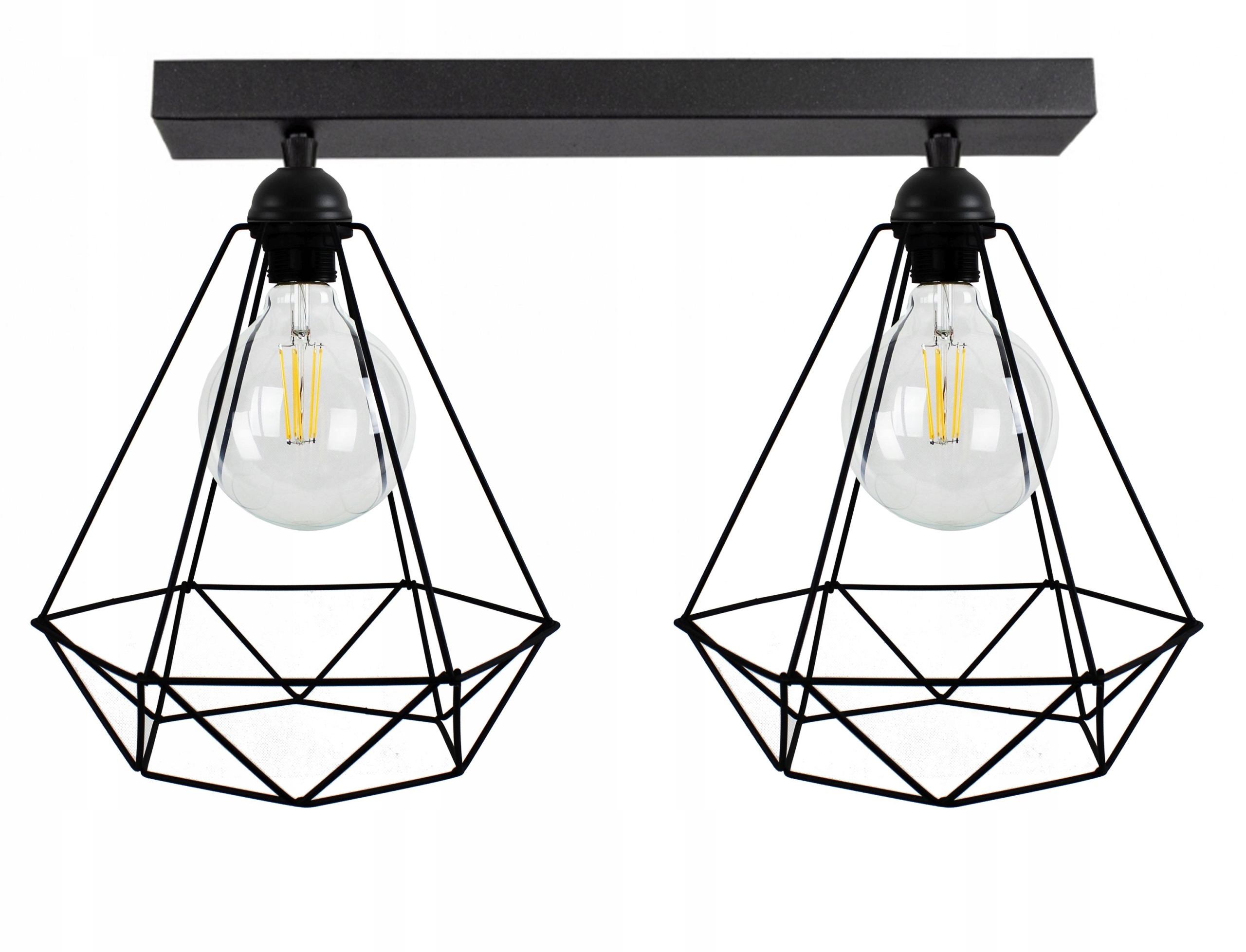 

Lampa Sufitowa Żyrandol Plafon Brylant Edison Led