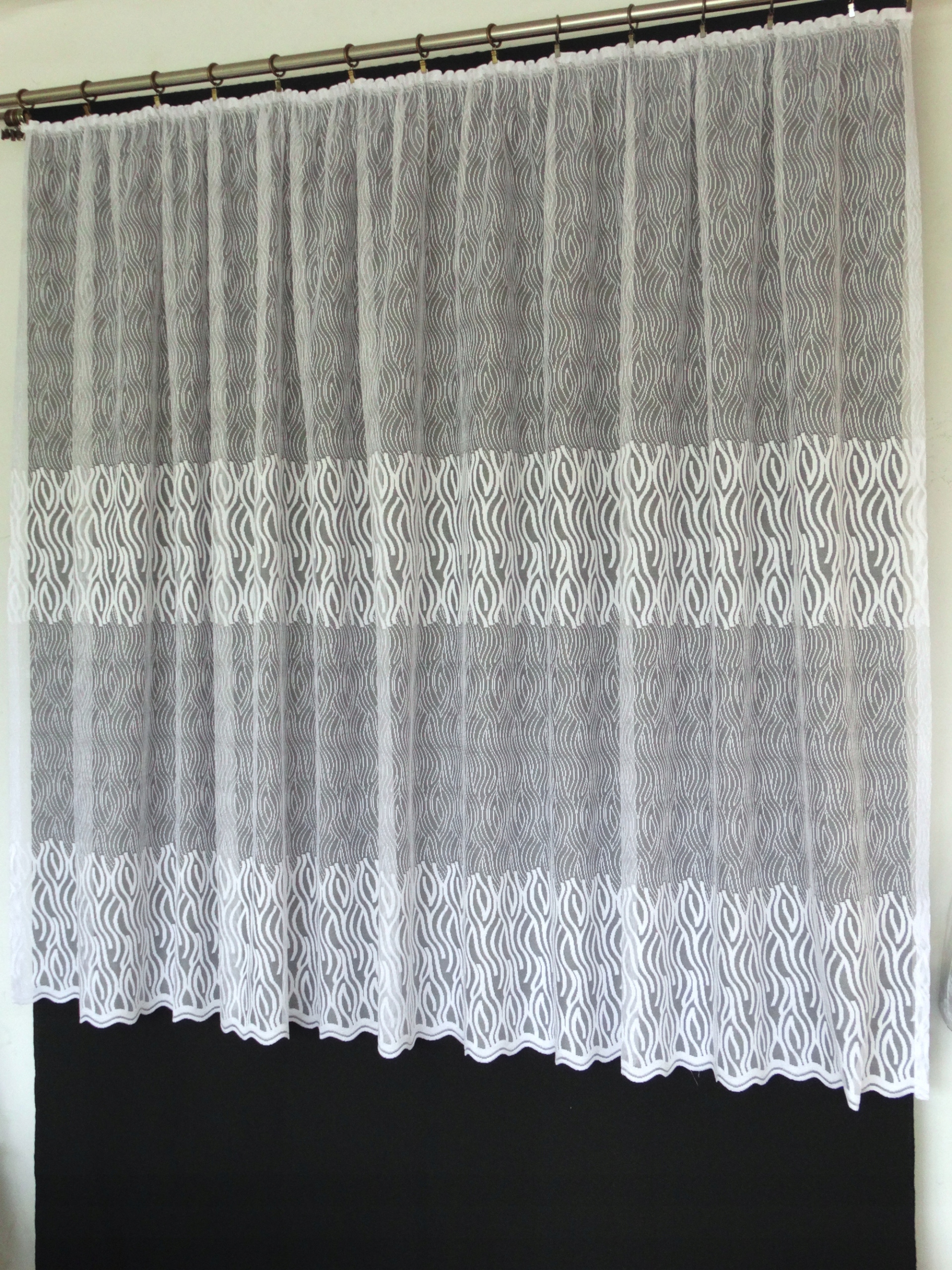 Mg Záclona 618/307 Bílá 350X160 cm Hotová Obšitá Bt