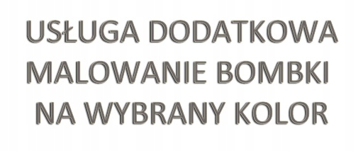 

Usługa dodatkowa malowanie bombki na kolor