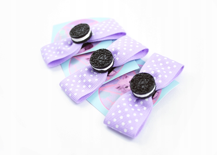 spinka KOKARDKA CIACHO pastel goth soft fiolet Rodzaj spinki