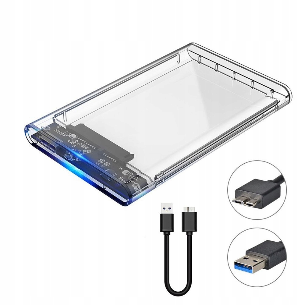 Kieszeń na Dysk OBUDOWA DYSKU HDD SSD 2,5 ALU USB 3.0 SATA Adapter Kod producenta Obudowa kieszeń na dysk