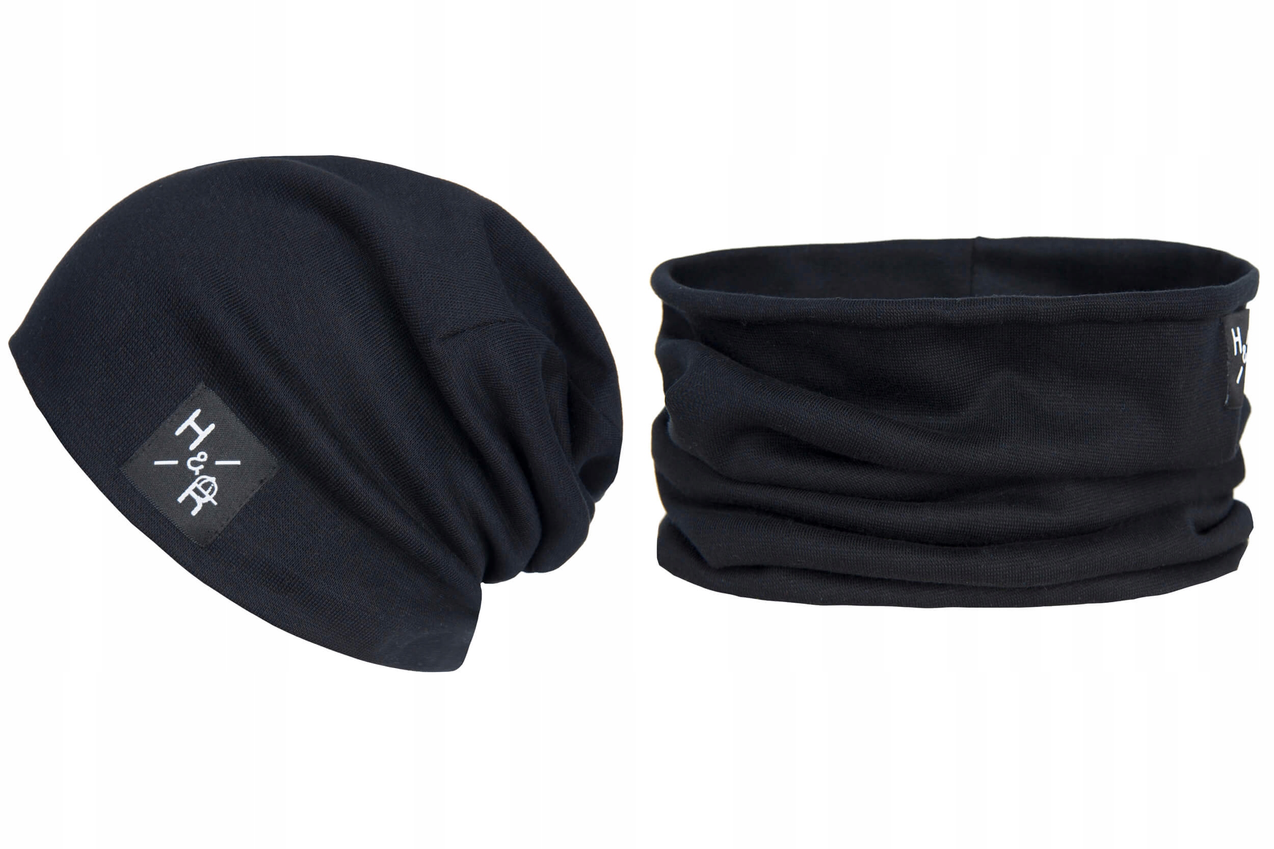 

Czapka Oversize bawełniana + komin Jesień / Zima