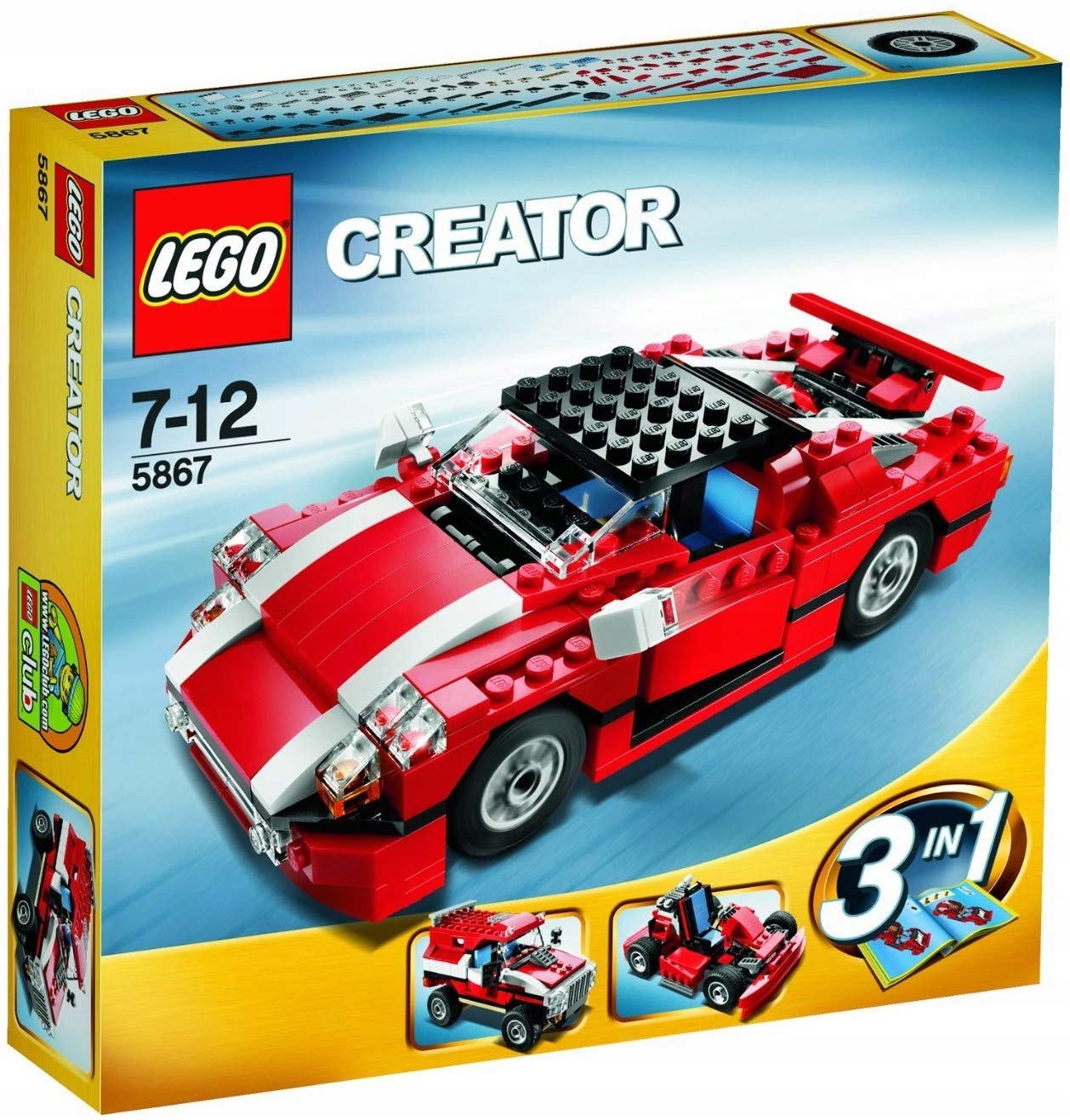 Lego Creator 5867 Lego Creator Speedster Set 5867 Nový Unikát