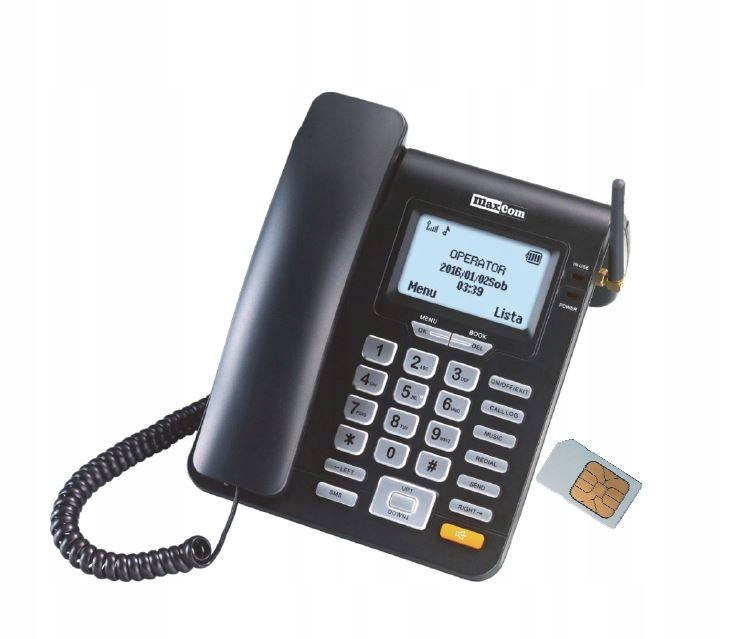 

Telefon Stacjonarny Na Kartę Sim Maxcom MM28D